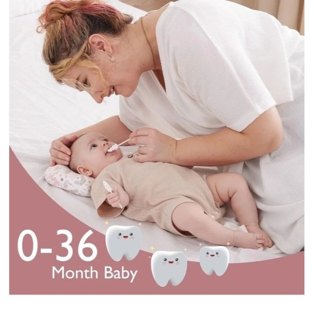Baby Tongue Cleaner Gauze 40ct Disposable Oral Cleaning Sticks for Newborns